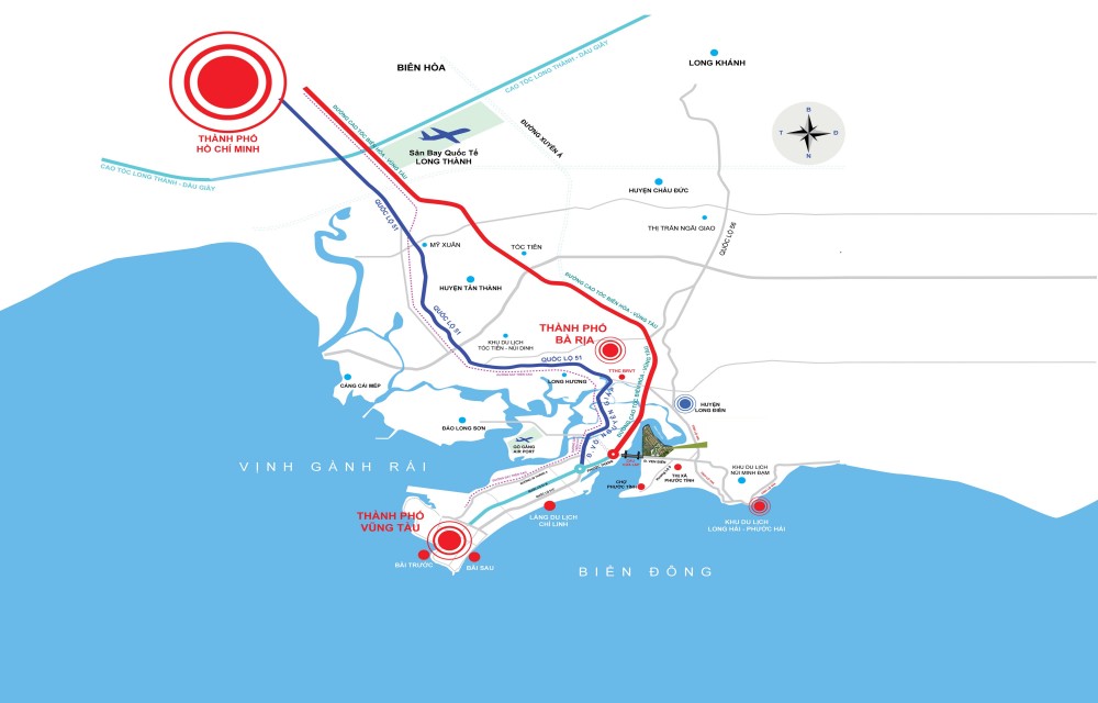 Thông tin nhanh về dự án đường cao tốc Biên Hòa Vũng Tàu