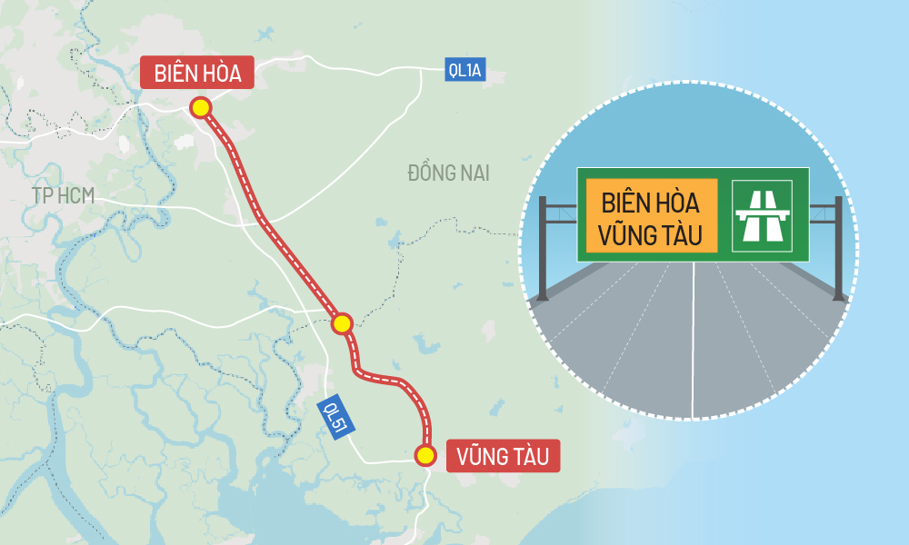 Một số công đoạn chuẩn bị của dự án cao tốc Biên Hòa - Vũng Tàu