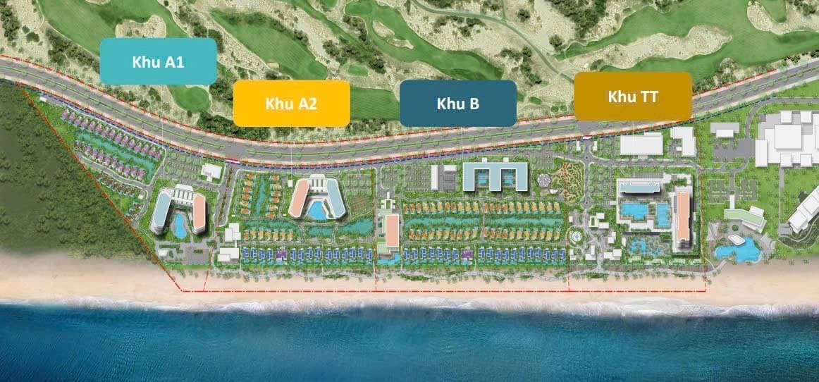 mặt bằng dự án maia resort hồ tràm