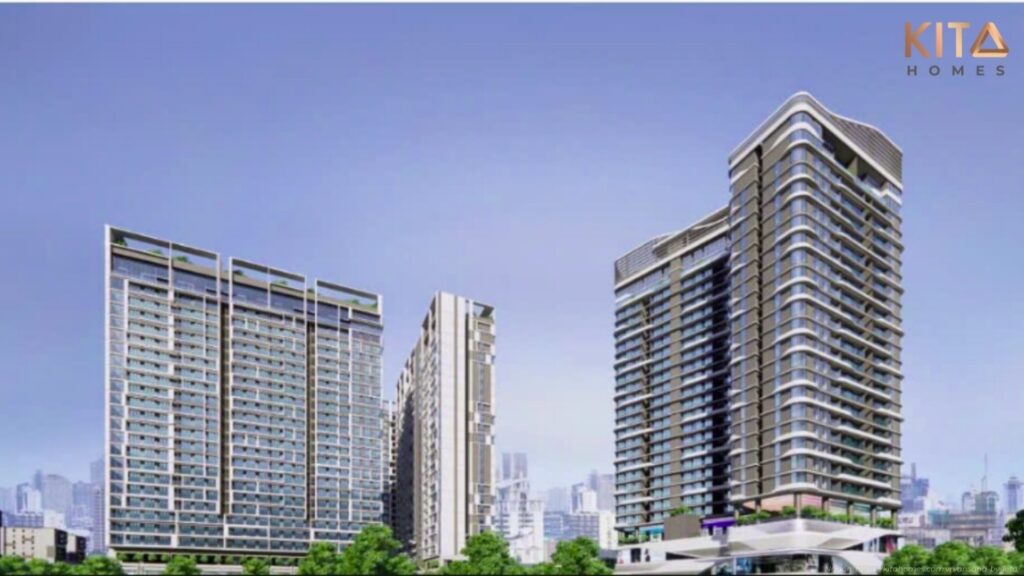 Phối cảnh tổng thể kiến trúc dự án căn hộ Ansana by Kita mặt tiền Võ Văn Kiệt, Quận Bình Tân, TP.HCM